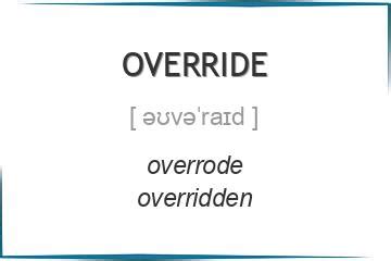 override 3 формы глагола, примеры употребления, спряжение во временных ...