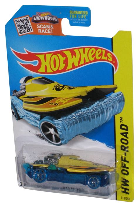 Hot Wheels Hw Off Road Yellow Blue Mad Splash Toy Car Walmart