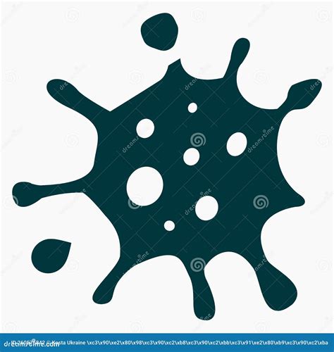 Coronavirus Icon Sars Cov 2 Infection Stock Illustration