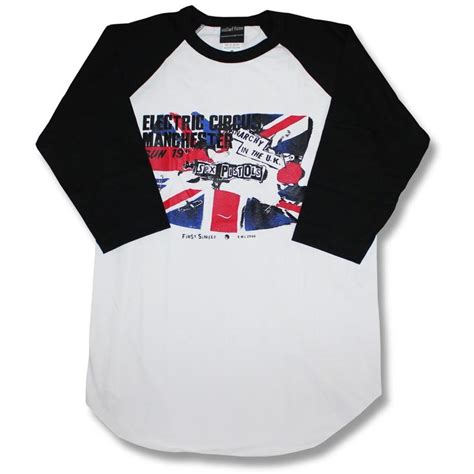セックスピストルズ ラグランTシャツ バンドTシャツ ロックTシャツ SEX PISTOLS セックスピストルズ ベースボールシャツ 七分袖