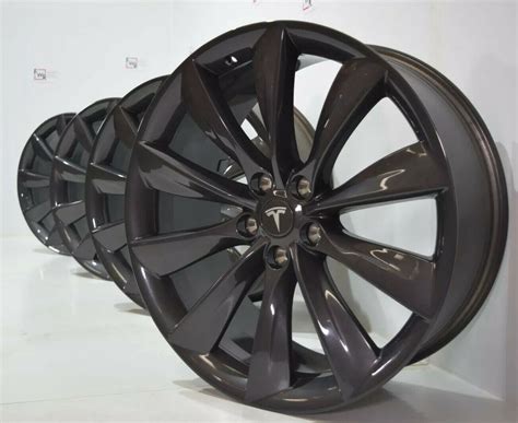 21″ Tesla Model S Rims Wheels Oem FACTORY 2019 p75 P90 P100d Genuine Sonic gray – Factory Wheel ...