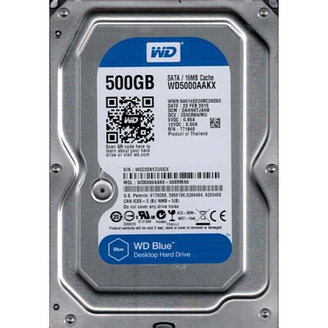 Western Digital WD5000AAKX-00ERMA0 DCM: DANNKTJAHB 500GB - Walmart.com ...