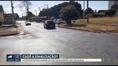 Bom Dia DF Moradores de Ceilândia reclamam de falta de sinalização