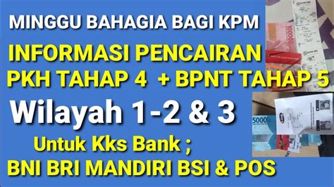 Bahagia Di Hari Minggu Informasi Pencairan Pkh Tahap Plus Bpnt