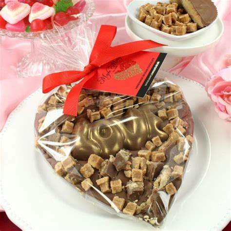 Valentines Peanut Butter Fudge Chocolate Heart Shaped Slab Maple Mollys