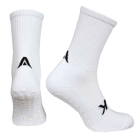 Pfsport Midi Grip Socks White Hennebery Sports