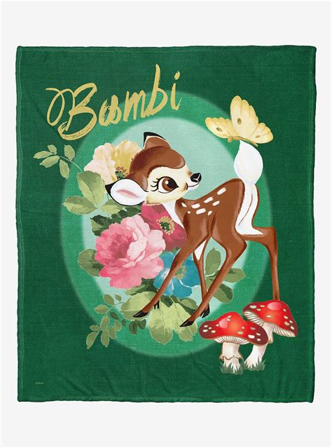Hot Topic Disney Bambi Th Celebration Bambi Bouquet Throw Blanket Hamilton Place