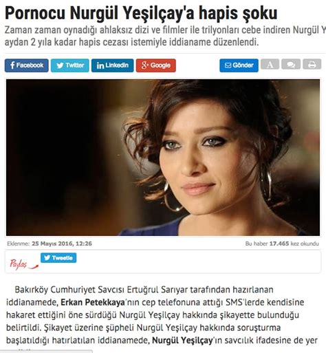 Bir Yeni Akit klasiği: Pornocu Nurgül Yeşilçaya hapis şoku - Diken