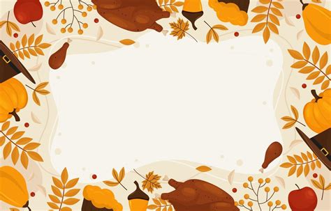 Thanksgiving Flat Background 10520995 Vector Art at Vecteezy