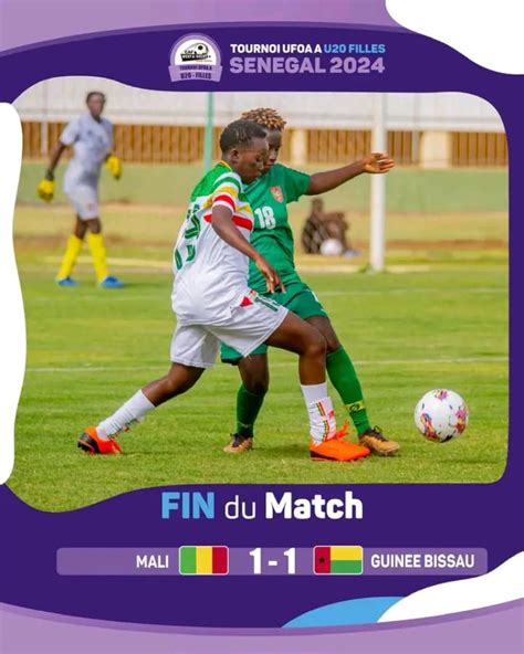 Tournoi Ufoa A U F Le Mali Et La Guin E Bissau Se Neutralisent