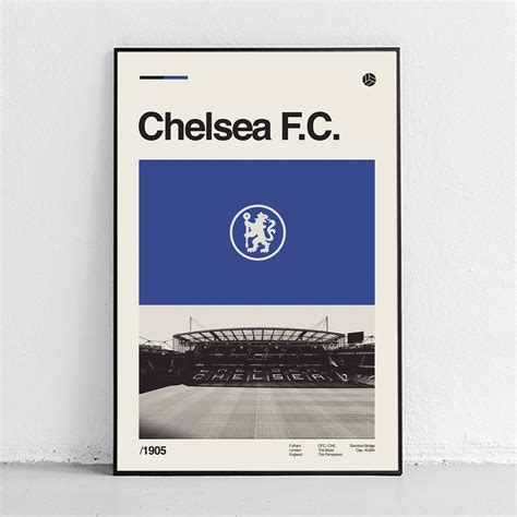 chelsea fc poster designed  matchday poster   boys