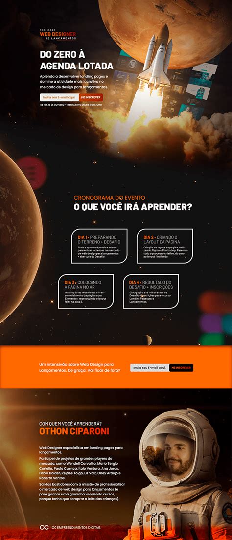 Desafio Profiss O Web Designer Othon Ciparoni On Behance