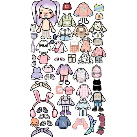 Jual Toca Boca Mainan Kertas Bp Bpan Mainan Edukasi Paper Doll Mainan