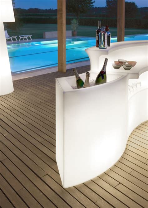 Bar Lumineux Slide Ice Bar Blanc Made In Design