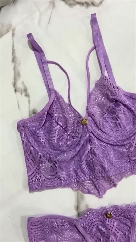 Conjunto Lingerie Cropped Renda Sexy Sensual Fio Duplo Mercadolivre