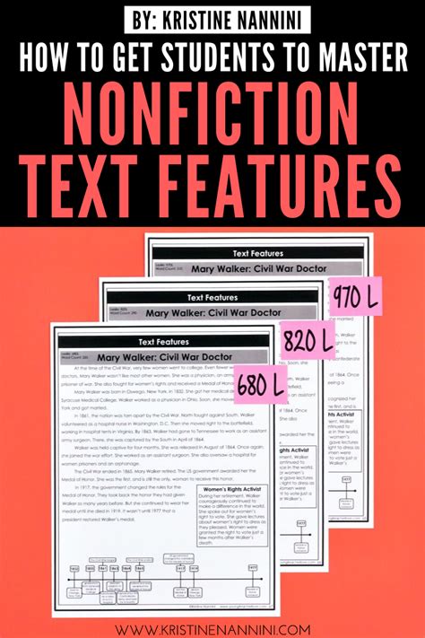 Freebies To Help Students Master Nonfiction Text Features Artofit