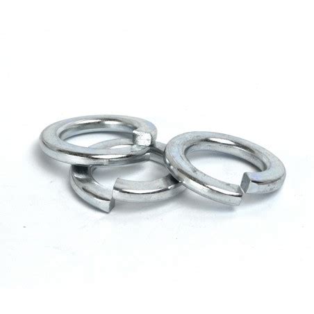 M6 6mm Rectangular Section Spring Locking Washers Bright Zinc Plated