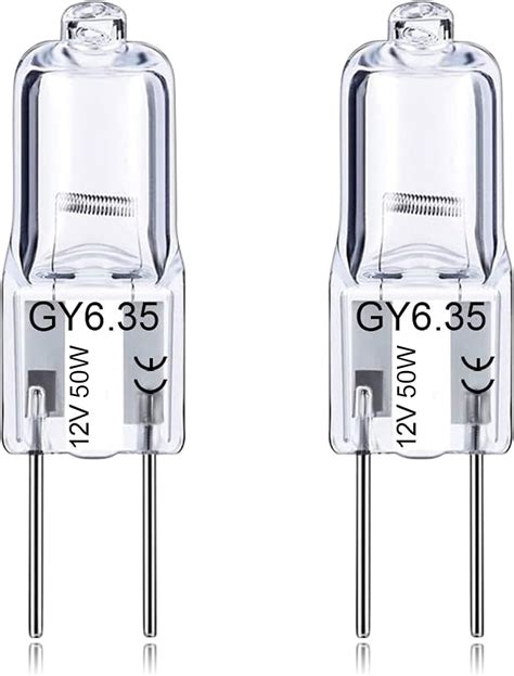 DUMILOO GY6 35 Light Bulbs 12V Crystal Clear 2 Pin T4 JC Bi Pin Base