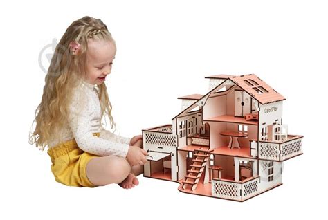 ᐉ Кукольный домик Good Play 57х27х35 см с гаражом и подсветкой В 011 ...