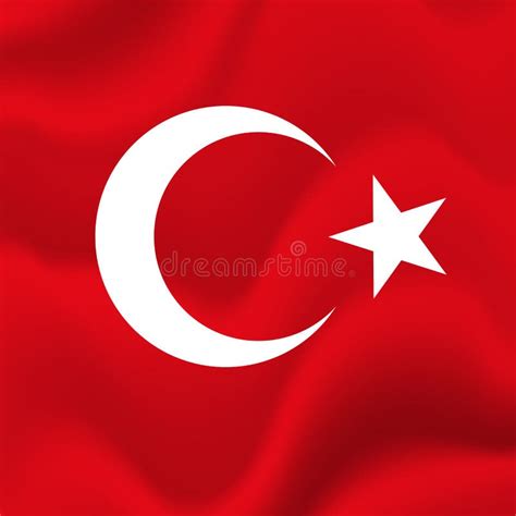 Turkey Flag Patriotic Design Vector Stock Illustration