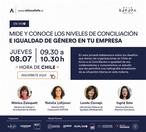 Te invitamos al evento Mide y conoce los niveles de conciliación e