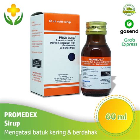 Jual Promedex Sirup 60 Ml Obat Batuk Kering Batuk Berdahak Shopee