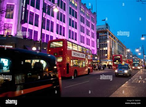 Buses On Oxford Street Hi Res Stock Photography And Images Alamy