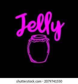 jelly logo design vector illustration stock vector royalty