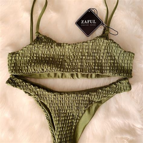 Zaful Swim Green Zaful Bikini Poshmark