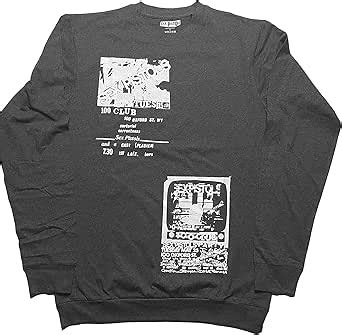 The Sex Pistols T Shirt Club Official Unisex Charcoal Grey Long