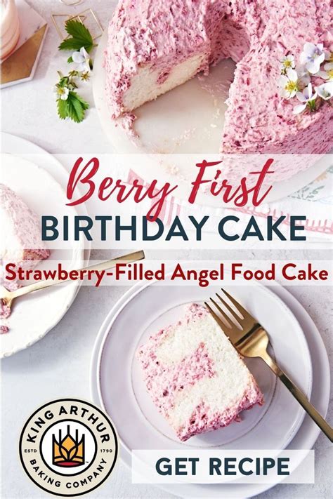 Fresh And Fruity Strawberry Angel Food Cake