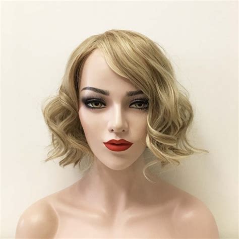 Short Blonde Wig Etsy