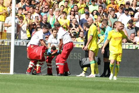 Alban Lafont Nantes après sa blessure contre Toulouse Je pense