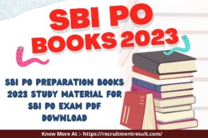 Sbi Po Books Sbi Po Preparation Books Study Material For Sbi Po