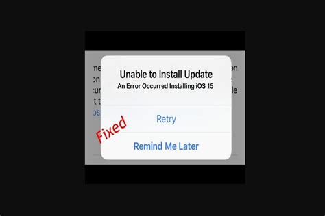 An Error Occurred Installing Ios 15 4 How To Fix It