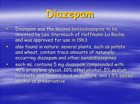diazepam  sedative powerpoint    id