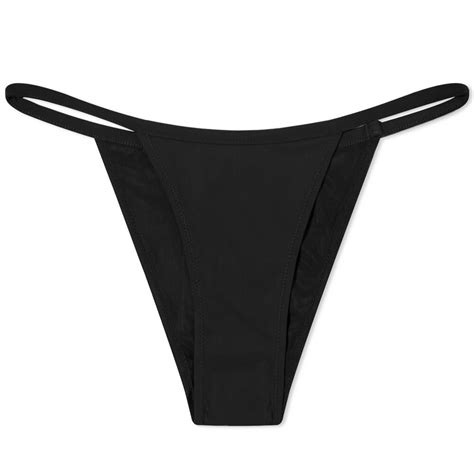 Dolce Gabbana Women S Tanga Logo Bikini In Nero Dolce Gabbana