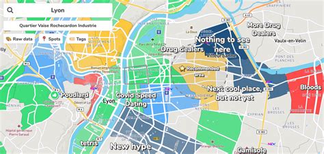 Carte de lyon et ses arrondissements » Voyage - Carte - Plan