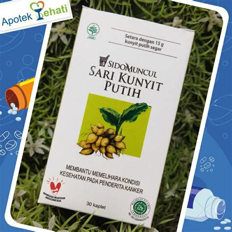 Jual Sido Muncul Sari Kunyit Putih Isi 30 Kaplet Memelihara Kondisi