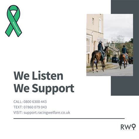 Rca Joins Racing Welfare To Support Mental Health Awareness Week