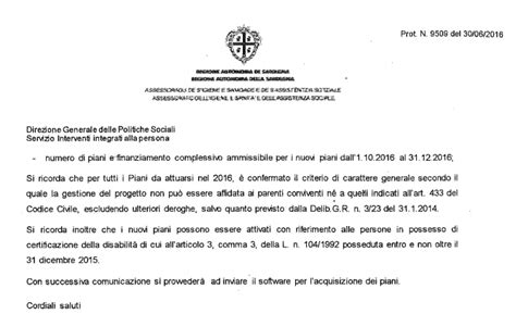 Olbia La Regione Proroga I Piani Personalizzati Della