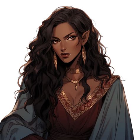 Ludmilla Curse Of Strahd Character Portraits Elven Woman Female Character Concept