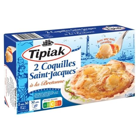 Tipiak Coquilles Saint Jacques La Bretonne Avec Une Noix Coraill E