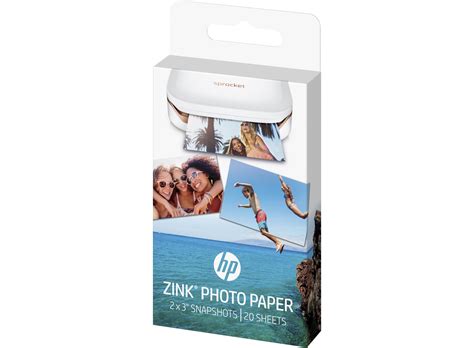 Hp Sprocket Photo Paper Zink Sticky Backed X Sheet Pack Hp