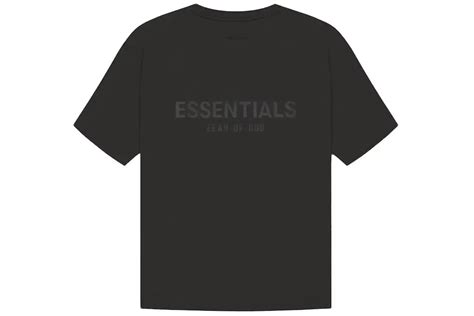 Essentials Reflective T Shirt Black Strech Limo Oversized Next Step