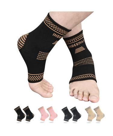 Copper Ankle Brace Pack Of 2 Copper Infused Compression Ankle Sleeve