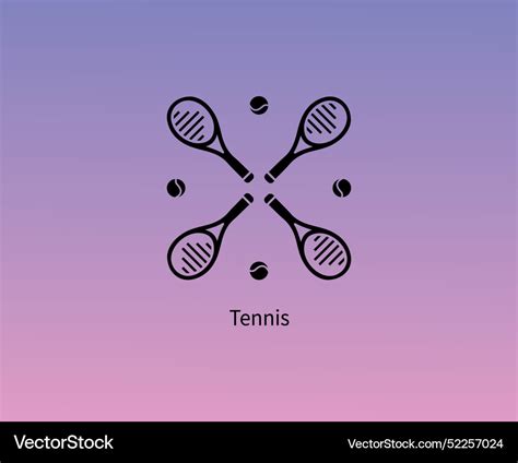 Tennis pictogram olympics games paris 2024 symbol Vector Image