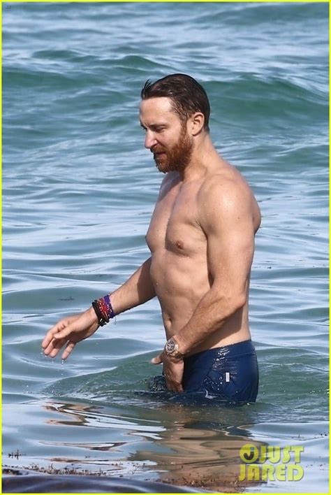 DJ David Guetta Bares Ripped Beach Body At Photo Bikini David Guetta Shirtless