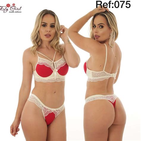 Kit 5 Conjuntos Lingerie Renda Micro Luxo Atacado Revenda