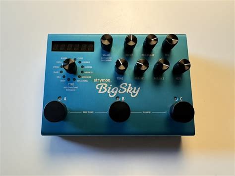 Strymon Big Sky Reverb Present Blue Reverb